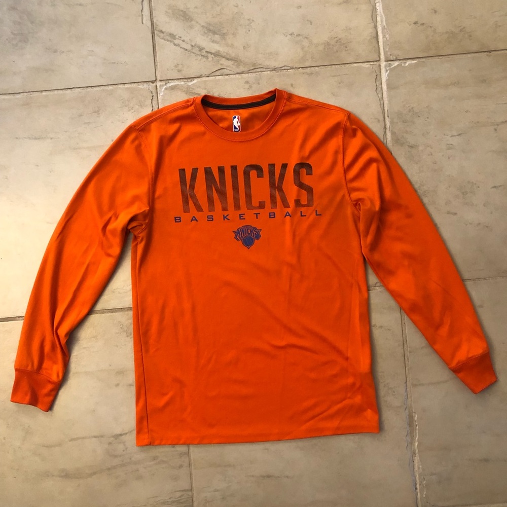 Mens Long Sleeve New York Knicks Shirt Size Med
